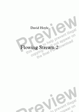 page one of Flowing Stream 2 3/4 Version