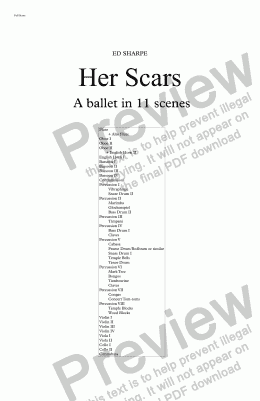 page one of Her Scars