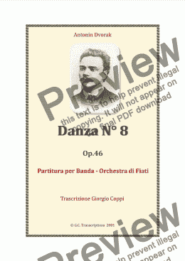 page one of Danza N° 8 - Antonin Dvorak