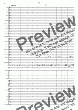 page one of Symphony No 13 10th Movement