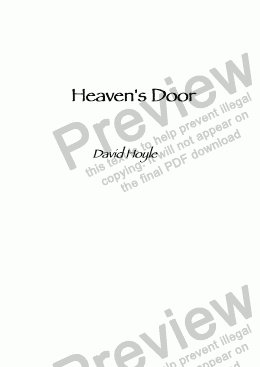 page one of Heaven’s Door