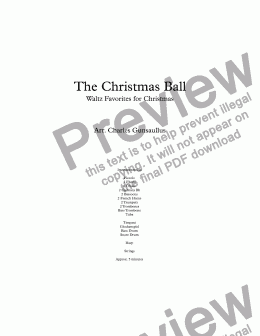 page one of The Christmas Ball