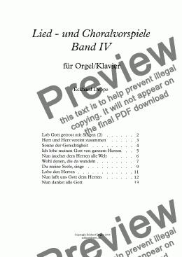 page one of 10 Lied-und Choralvorspiele Band 5