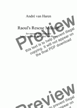 page one of Raoul's Rescue Mission