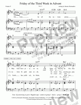 page one of Responsorial Psalm - Friday of the 3rd Week of Advent, Yr. A (with Recording)