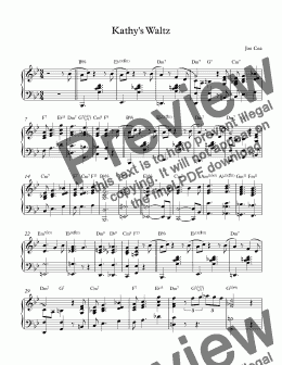 page one of Original piano piece-Kathy’s Waltzhttps://youtu.be/n0HfAmvR8vg