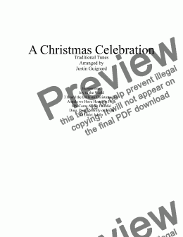 page one of A Christmas Celebration - 2016 Edit