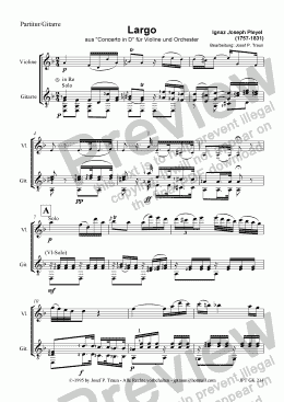 page one of Largo (GKM/Score & Parts)
