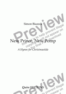 page one of New Prince, New Pomp