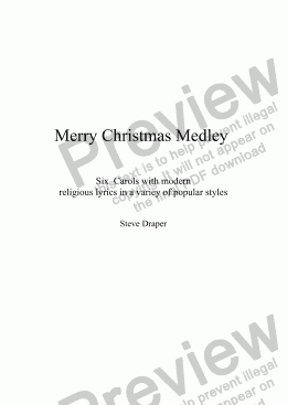 page one of Merry Christmas Medley