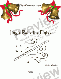 page one of Jingle Bells the Flutes