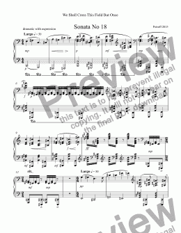 page one of Sonata No 18