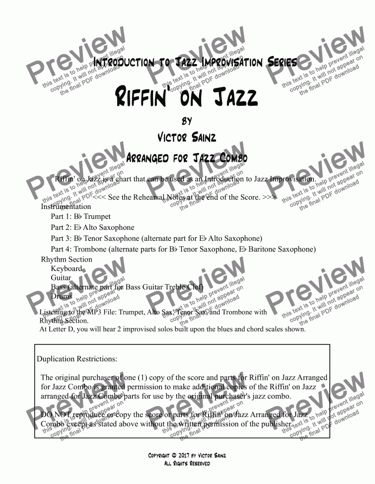 Christmas Jazz Combo Charts Pdf