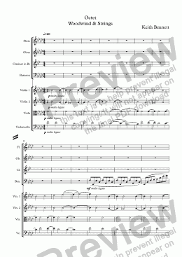page one of Octet  Woodwind & Strings