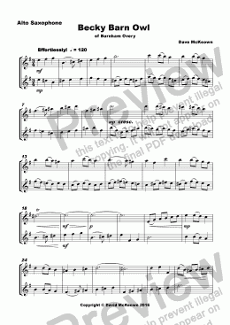 page one of 6 Concert Duets for Saxophone in a Classical Style 