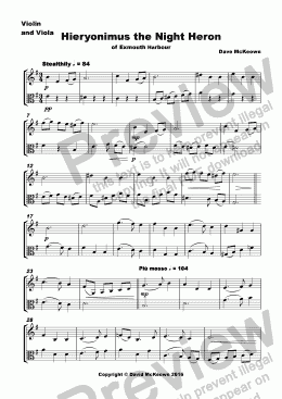 page one of 6 Concert Duets for Violin and Viola in a Classical Style
