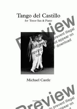 page one of Tango del Castillo (Tenor Sax & Piano)
