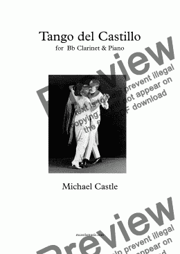 page one of Tango del Castillo (Bb Clarinet & Piano)