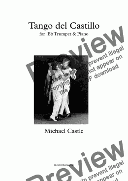 page one of Tango del Castillo (Bb Trumpet & Piano)