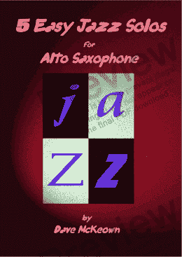 page one of 5 Easy Jazz Solos for Alto Saxophone and Piano