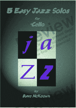 page one of 5 Easy Jazz Solos for Cello and Piano