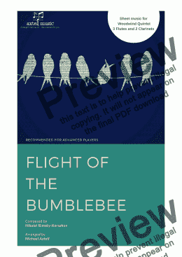 page one of Flight of the Bumblebee