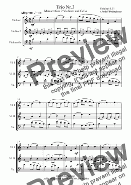 page one of Trio Nr.3 fuer Streicher