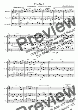page one of Trio Nr.6 fuer Streicher