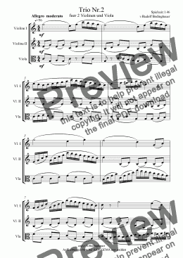 page one of Trio Nr.2 fuer Streicher