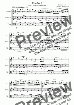 page one of Trio Nr.8 fuer Streicher