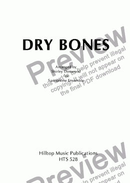 page one of Dry Bones