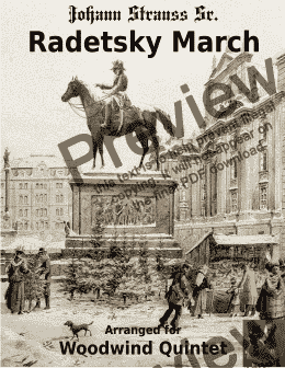 page one of Radetzky March for Woodwind Quintet