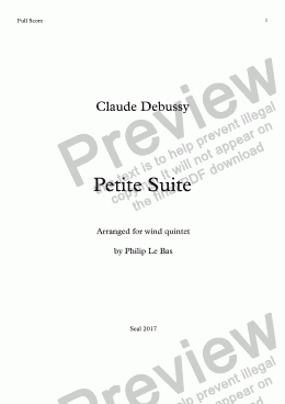 page one of Petite Suite
