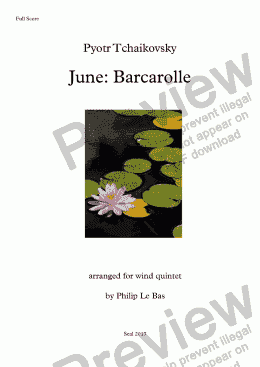 page one of June: Barcarolle