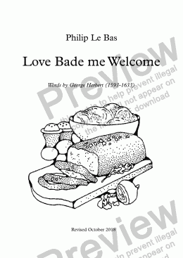page one of Love Bade me Welcome