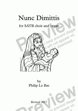 page one of Nunc Dimittis