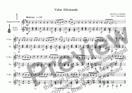 page one of Valse Allemande (for soprano recorder&guitar)