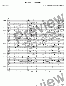 page one of Wessex & Finlandia (2 Hymn medley)