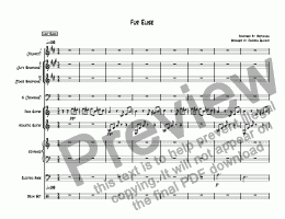 page one of Fur Elise Jazz Arrangement - Full Score
