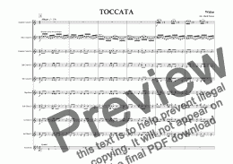 page one of Widor - Toccata (Brass Band)