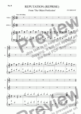 page one of REPUTATION REPRISE
