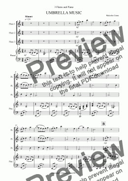 page one of UMBRELLA MUSIC