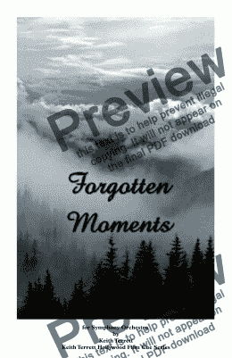 page one of Forgotten Moments for Symphony Orchestra (Hollywood Film Cue Series)