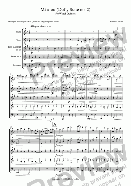 page one of Mi-a-ou (Dolly Suite no. 2)