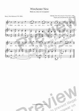 page one of Winchester New (Ride on, ride on in majesty) - Descant no.2 + reharmonisation