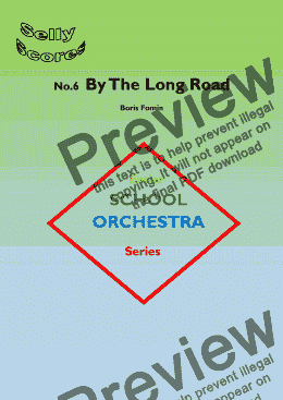 page one of EASIER SCHOOL ORCHESTRA SERIES 6. By the Long Road (Those Were the Days)