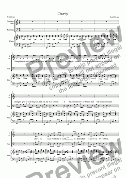 page one of Charity (Choral)