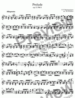 page one of Prelude by Rachmaninov (op.32 №11)