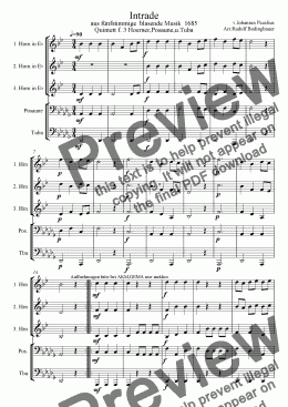 page one of Intrade f. 3 Hoerner,Posaune,Tuba
