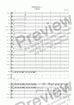 page one of Sinfonia no 1
